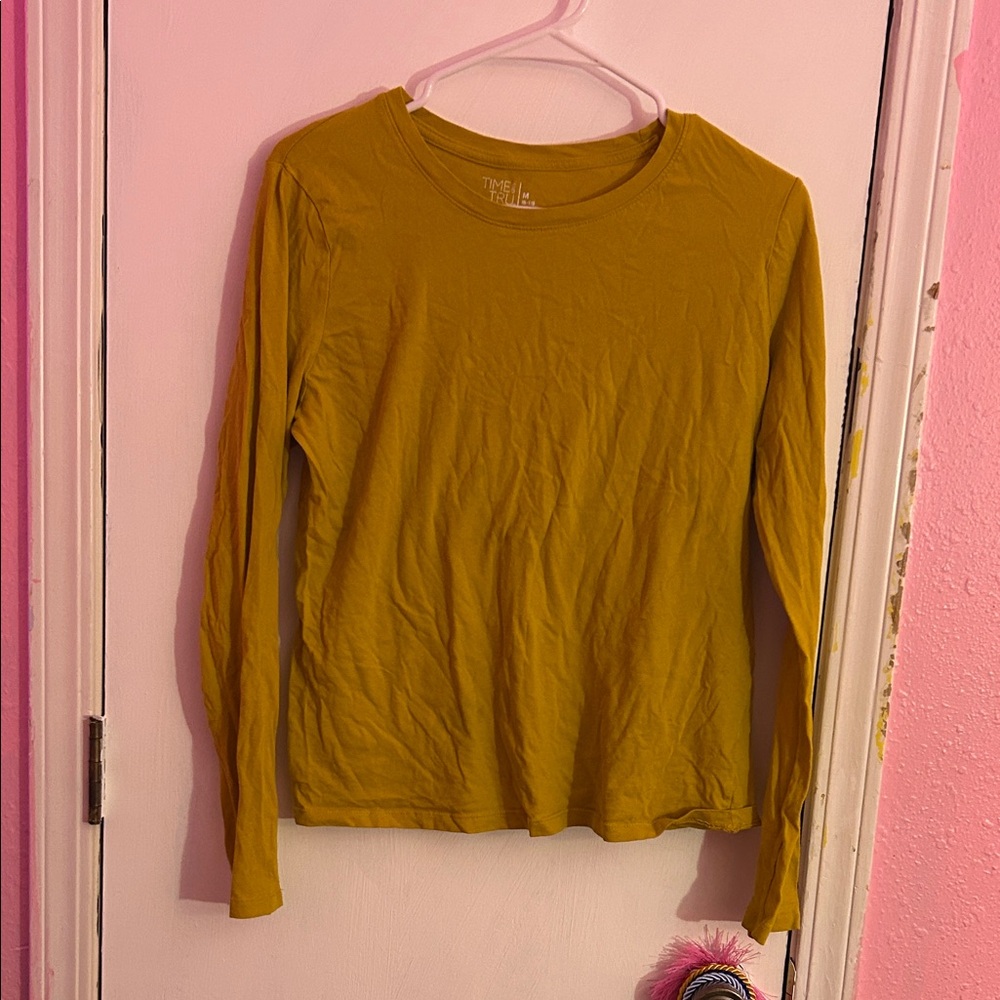 Time and Tru Golden Long Sleeve Top